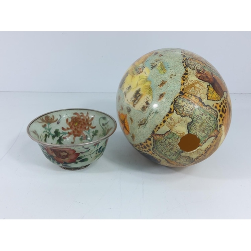 360 - African decorated ostrich egg