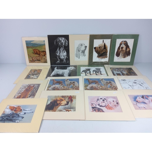 7 - Large qty of various mounted prints mainly of animals