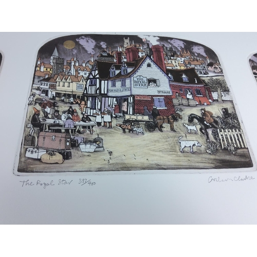 21 - 2 Graham Clarke prints, approx 70 x 35cms