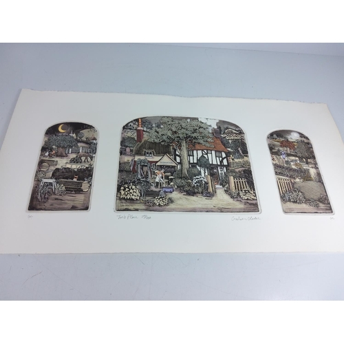 22 - 2 Graham Clarke prints, approx 70 x 35cms