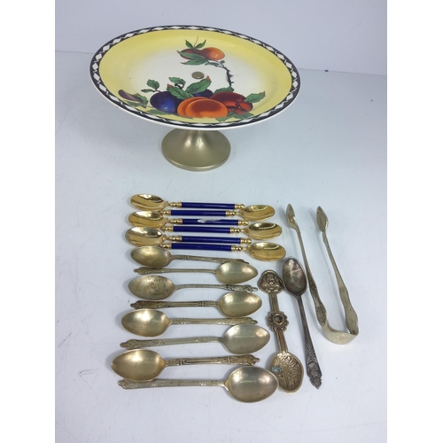 47 - Cake plate and flatware
