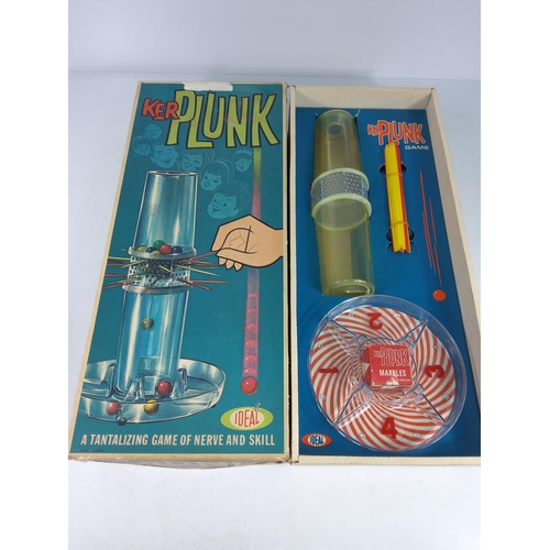 69 - 4 vintage games, Kerplunk, and The New Avengers Board Game, Helma and Spirograph