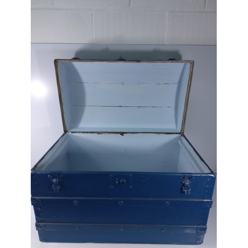 77 - Dome top trunk, 77 x 54 x 47cms
