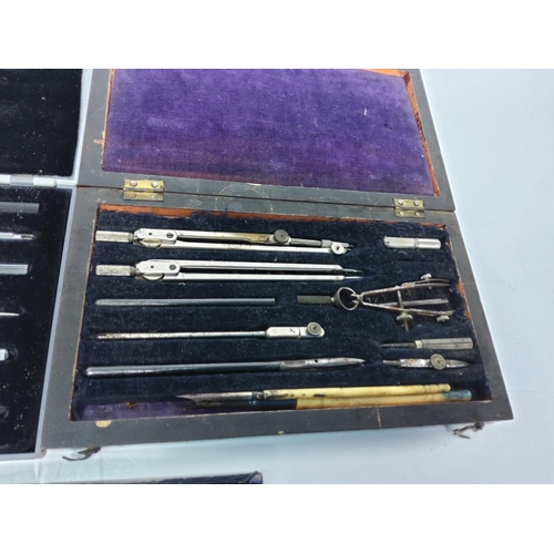 159 - 3 x boxed drawing instruments