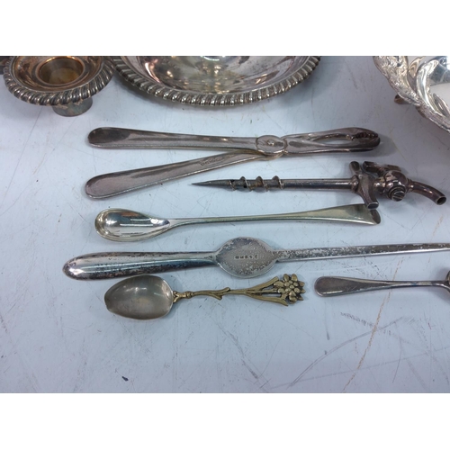 142 - Qty of various plated metal and interesting items