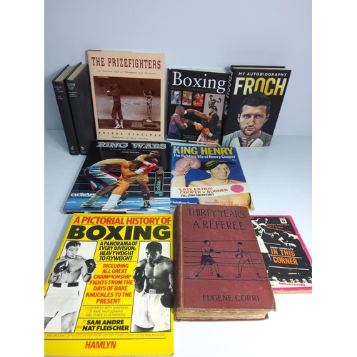 11 - Qty of various books mainly boxing