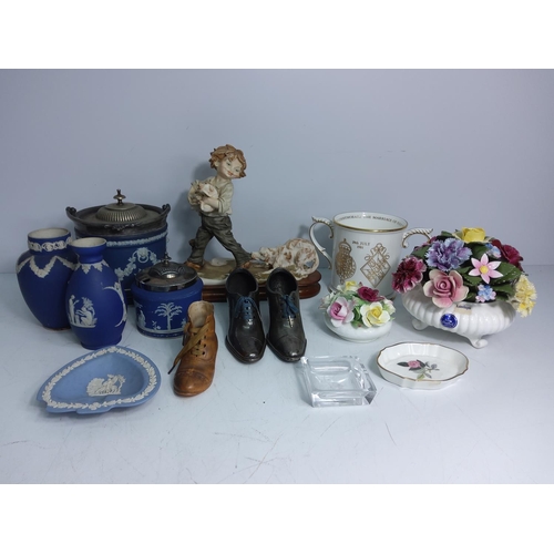 28 - Sundries, metalware and posies