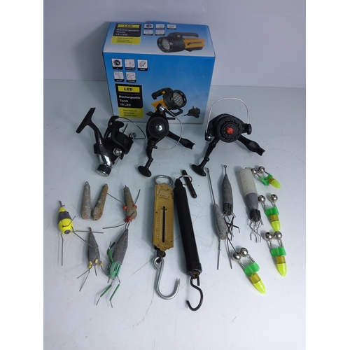 72 - Fishing rods, reels and torch