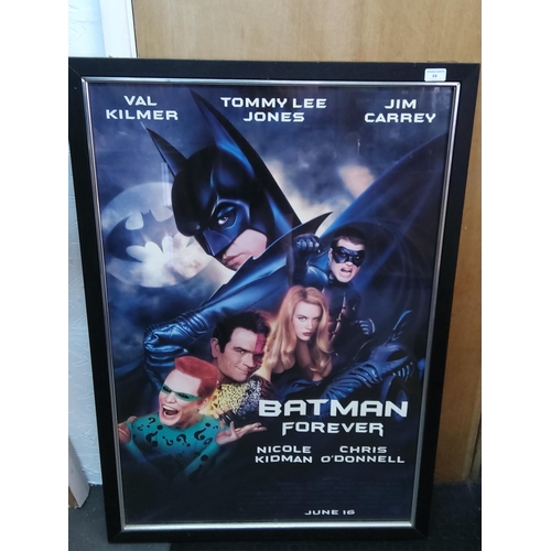 84 - Marvel 'Monsters Unleashed' book, sealed and a Batman Forever framed poster, poster being 110 x 76cm... 