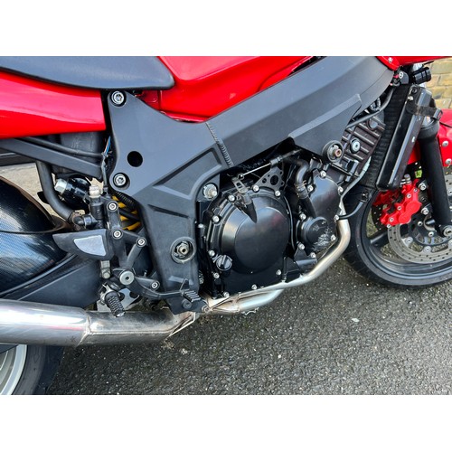 1 - 2006 Red Triumph  Speed 4 Motorbike this bike is being sold as a project bike, it has had a new batt... 