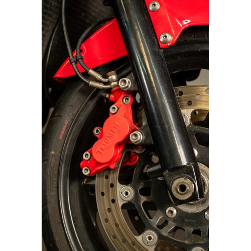 1 - 2006 Red Triumph  Speed 4 Motorbike this bike is being sold as a project bike, it has had a new batt... 