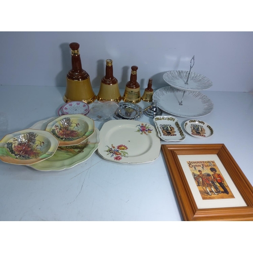 7 - China, collectables, collectors plates, oil lanterns and a dog ornament