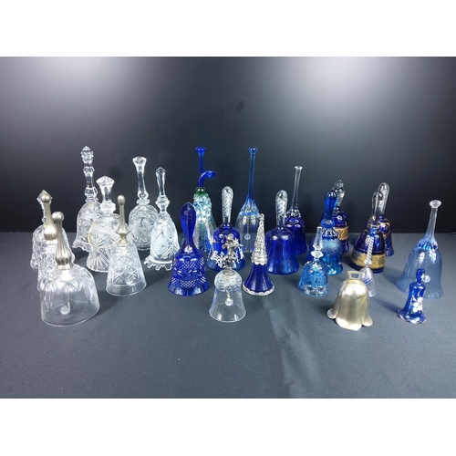 80 - Collection of glass and coloured glass bells