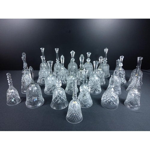 84 - Collection of cut glass and crystal bells