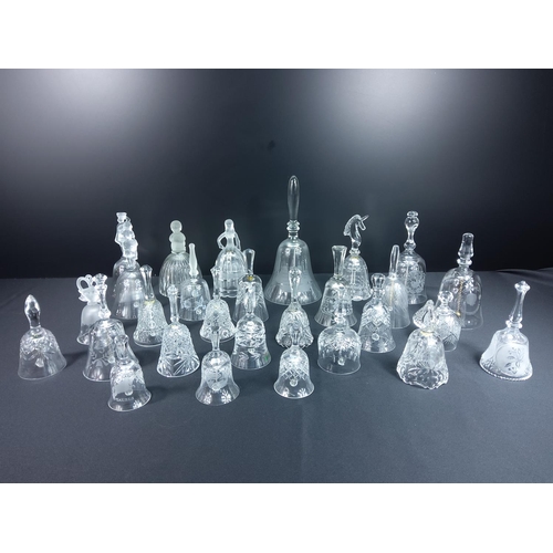 85 - Collection of cut glass and crystal bells