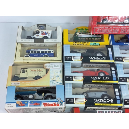 21 - Box of model vehicles