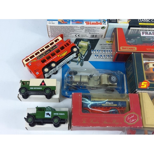 21 - Box of model vehicles