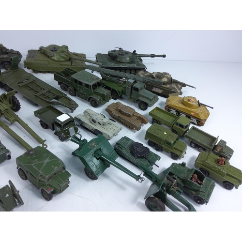 23 - Box of model military vehicles