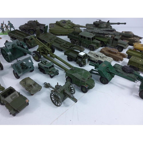 23 - Box of model military vehicles