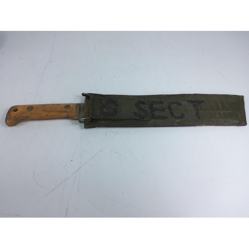 241 - Military machete dated 1980