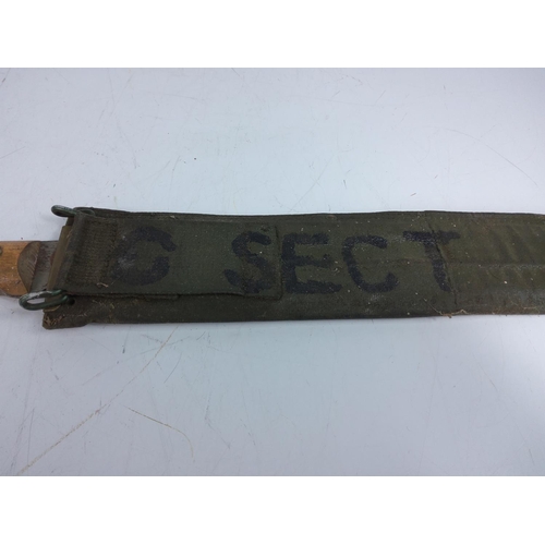 241 - Military machete dated 1980