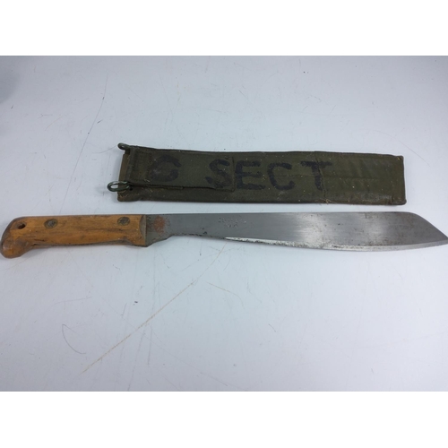 241 - Military machete dated 1980