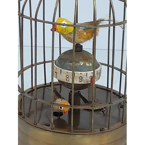 103 - Birdcage clock, 18cms in height