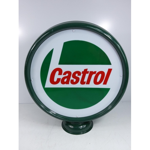 109 - Castrol illuminated sign, 47cms tall, 43cms in diameter