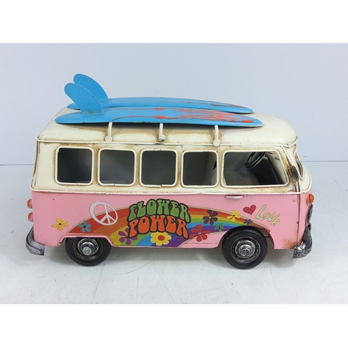 113 - VW Campervan tin plate toy