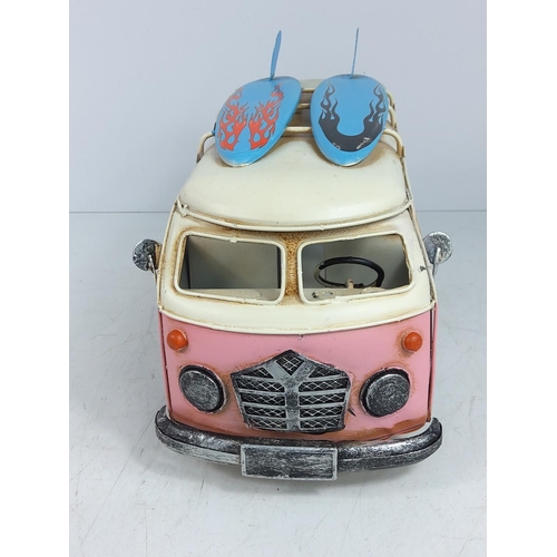 113 - VW Campervan tin plate toy