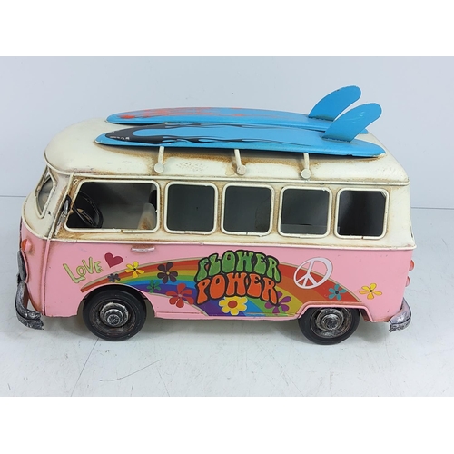 113 - VW Campervan tin plate toy