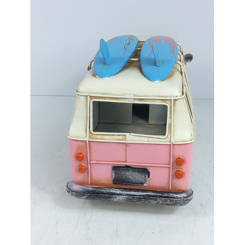 113 - VW Campervan tin plate toy