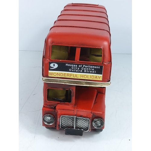 141 - Tin plate model London bus