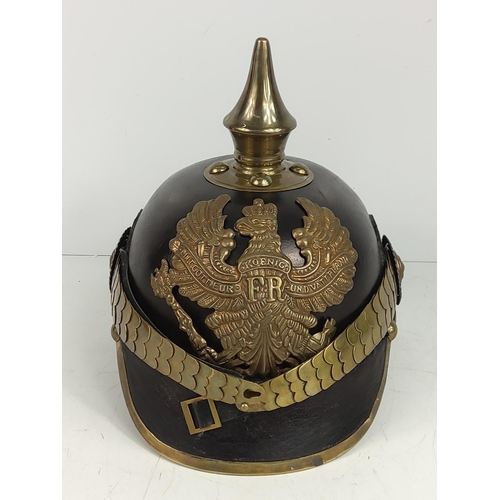 144 - Vintage style German firefighters helmet