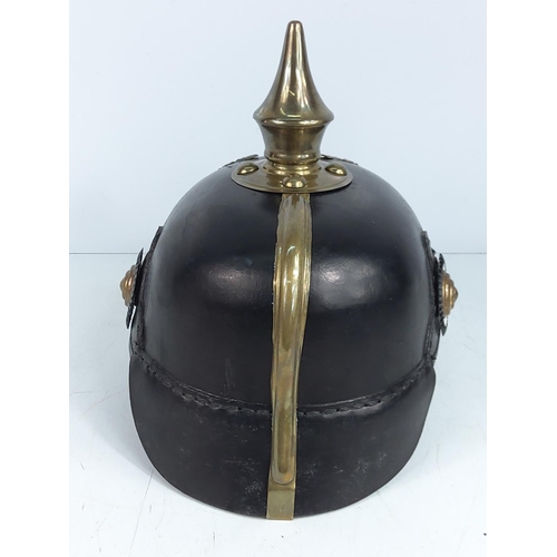 144 - Vintage style German firefighters helmet