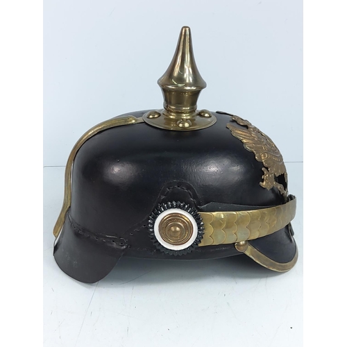 144 - Vintage style German firefighters helmet