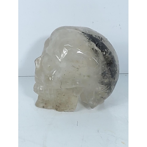 205 - Crystal skull, 8cms in height