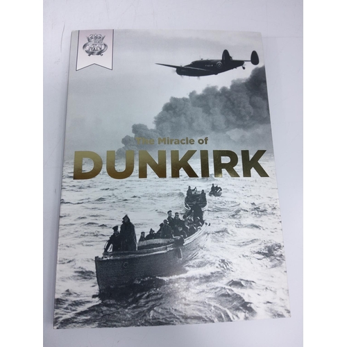 219 - Cased set of 5 Dunkirk commemorative coins, 4 silver and one 9ct gold weighing 8g, with certificates