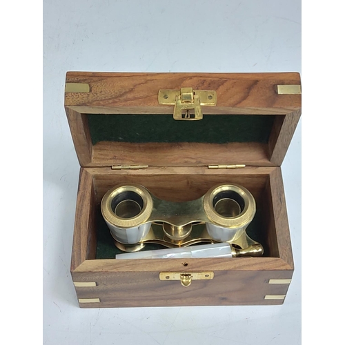 237 - Boxed Mother of Pearl opera glasses