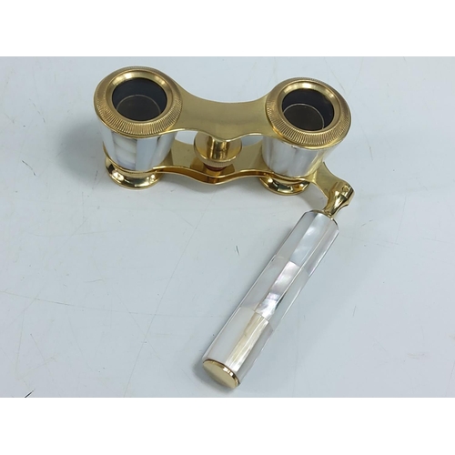 237 - Boxed Mother of Pearl opera glasses