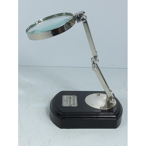 238 - Chrome desk magnifier