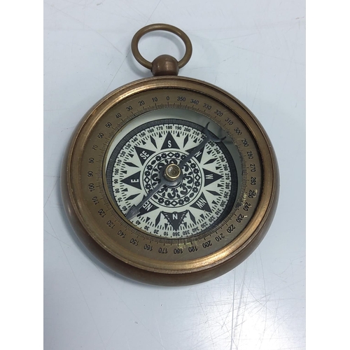 245 - Brass pocket compass