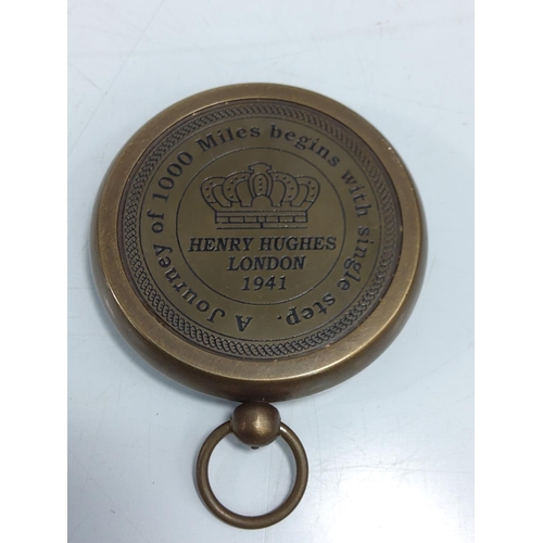 245 - Brass pocket compass