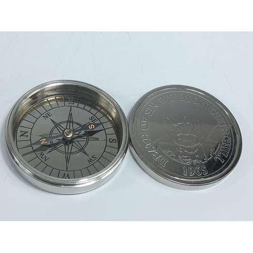 249 - Winston Churchill commemorative compass