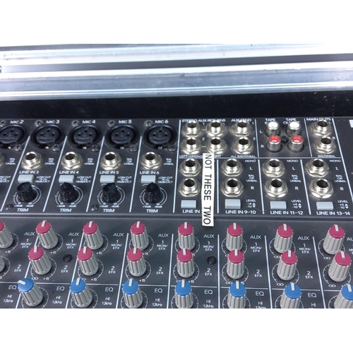 46 - 2 cased mixing desks and one uncased example