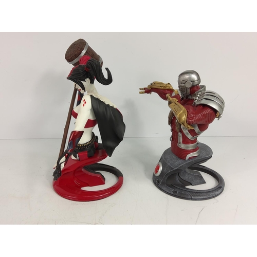 65H - 2 boxed DC figures, Harlequin and Dead Shot