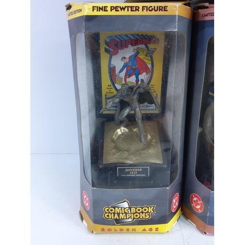 65P - 7 boxed Marvel pewter figures