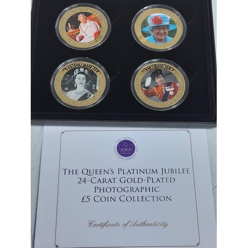 254 - Cased set of 4 Royal Commemorative coins, cased set of 5 Royal Commemorative coins and cased set of ... 