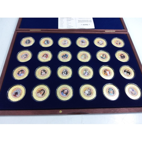 254 - Cased set of 4 Royal Commemorative coins, cased set of 5 Royal Commemorative coins and cased set of ... 