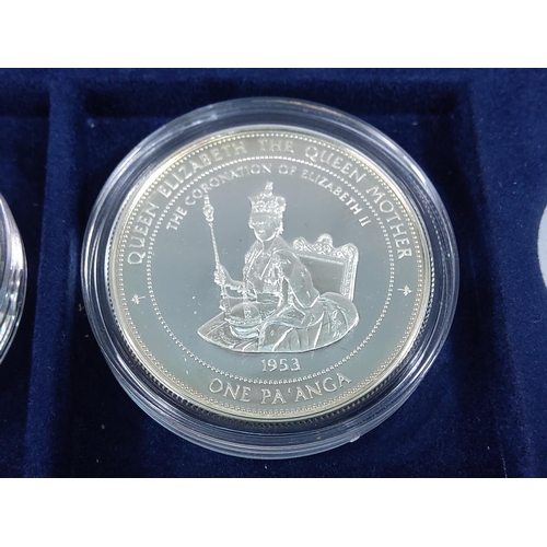 257 - Cased set of 35 commemorative silver proof coins plus one proof silver commemorative coin